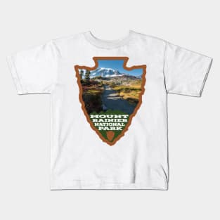 Mount Rainier National Park arrowhead Kids T-Shirt